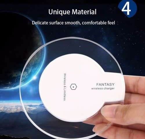 Fantasy Clear Qi Wireless Charger Charging Pad Mat For Samsung Note 8