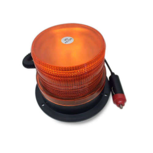 Round Rotating Beacon Roof Top Emergency Flash Strobe Warning Light Amber
