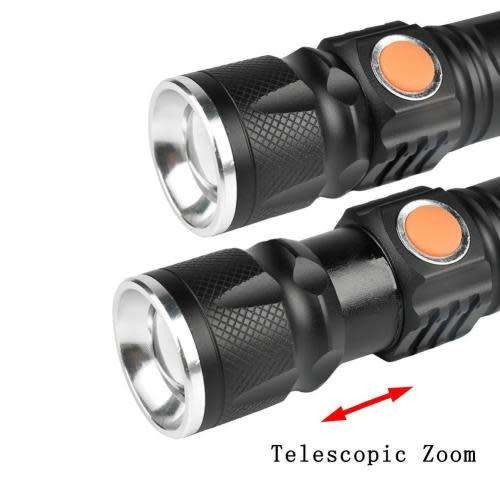 Mini USB Charging Flashlight Torch 3 Modes Light
