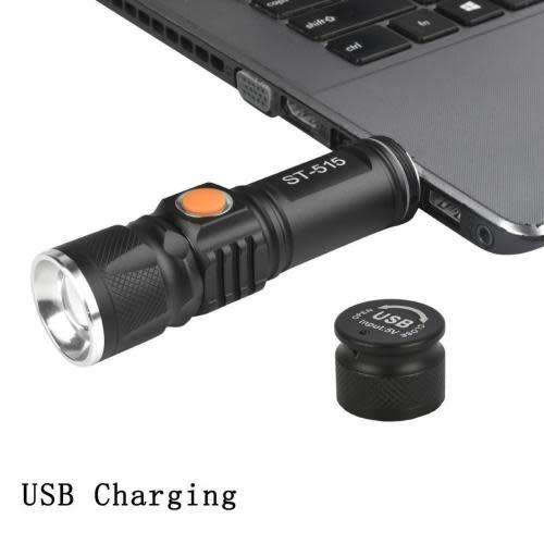 Mini USB Charging Flashlight Torch 3 Modes Light