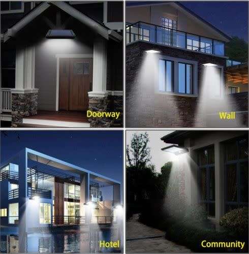 Solar Powered 36 LED Motion Sensor Garden Security Lamp Outdoor Light