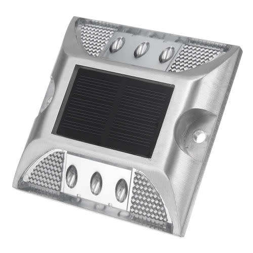Strong Outdoor Solar Power LED Light Driveway Dock Path Road Fog Lamp