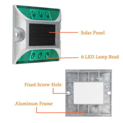 Strong Outdoor Solar Power LED Light Driveway Dock Path Road Fog Lamp