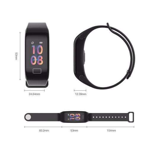 F1S Color Screen Fitness Tracker Blood Pressure Smart Bracelet Reminder