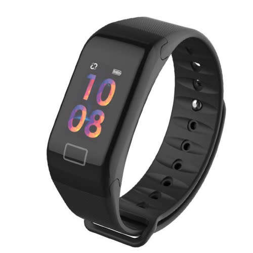 F1S Color Screen Fitness Tracker Blood Pressure Smart Bracelet Reminder
