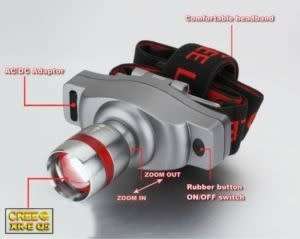 Rechargeable LED Headlamp CREE LED CREE Headlight 3W