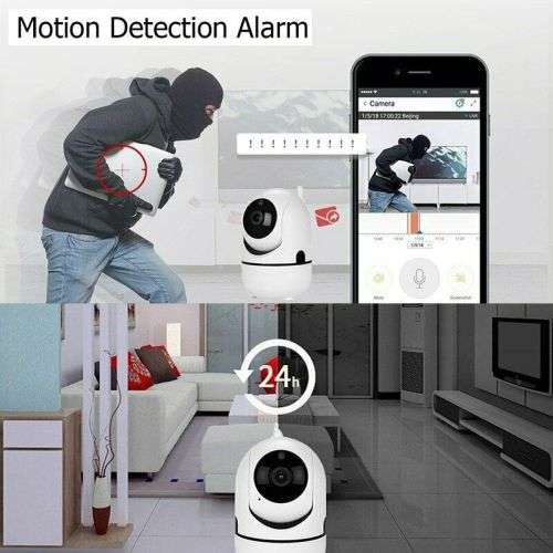Wireless Smart IP WiFi HD IR Cut Home Security Camera 2-Way Audio Monitor