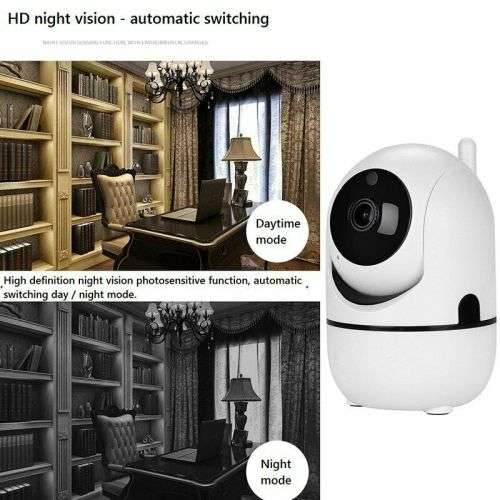 Wireless Smart IP WiFi HD IR Cut Home Security Camera 2-Way Audio Monitor