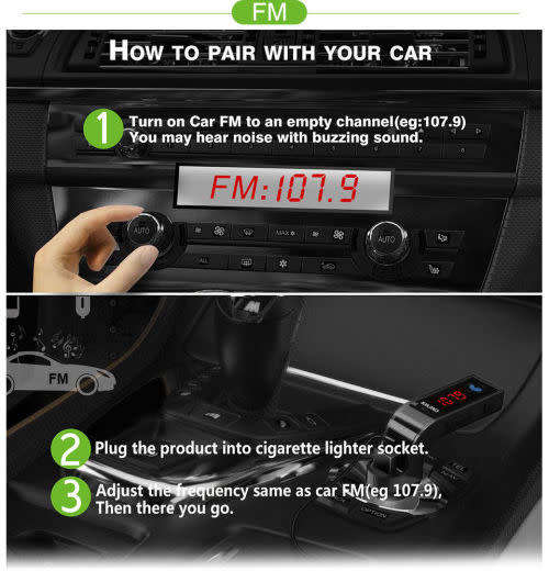 G7 Car Charger Wireless MP3 Music Player LCD Display Bluetooth Audio Receiver