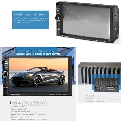 7'' HD 2Din Car Stereo Radio MP5 Player Bluetooth FM Mirror