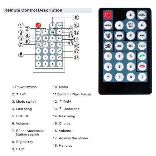 7'' HD 2Din Car Stereo Radio MP5 Player Bluetooth FM Mirror