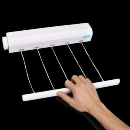 Heavy Duty Retractable 5 Line Hang-drying Rack Wall Mountable Clothes line