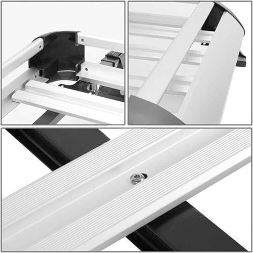 Double Aluminum Alloy Square Tube Roof Rack 127cm x 90cm