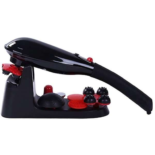 Professional Wireless Massager Dual Motor Shiatsu Massage Percussion 7 Interchangeable Heads