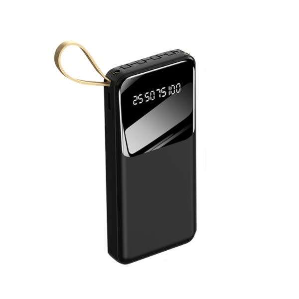 20000mah Solar Power Bank With Cable + Digital Display