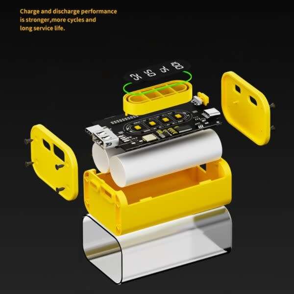 10000mah transparent power bank