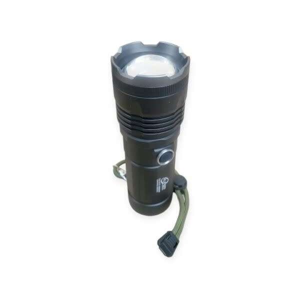 Flying Cat Zoomable Rechargeable White Light Flashlight Aluminum Alloy