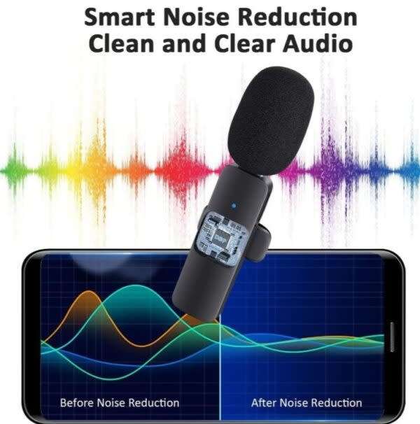 Wireless Microphone Pin For Ios Lapel Wireless Microphone