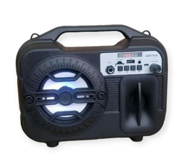 12W Bluetooth Speaker With Fm Radio + Portable Handle 1500mah