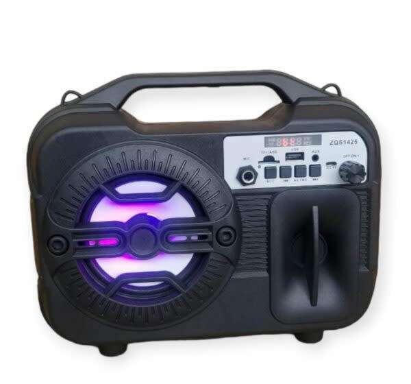 12W Bluetooth Speaker With Fm Radio + Portable Handle 1500mah