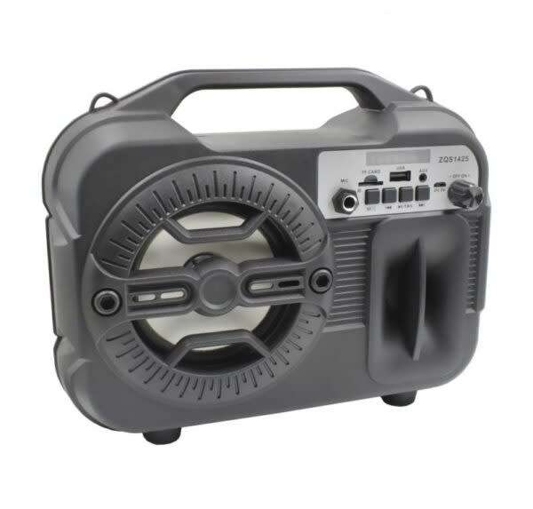 12W Bluetooth Speaker With Fm Radio + Portable Handle 1500mah