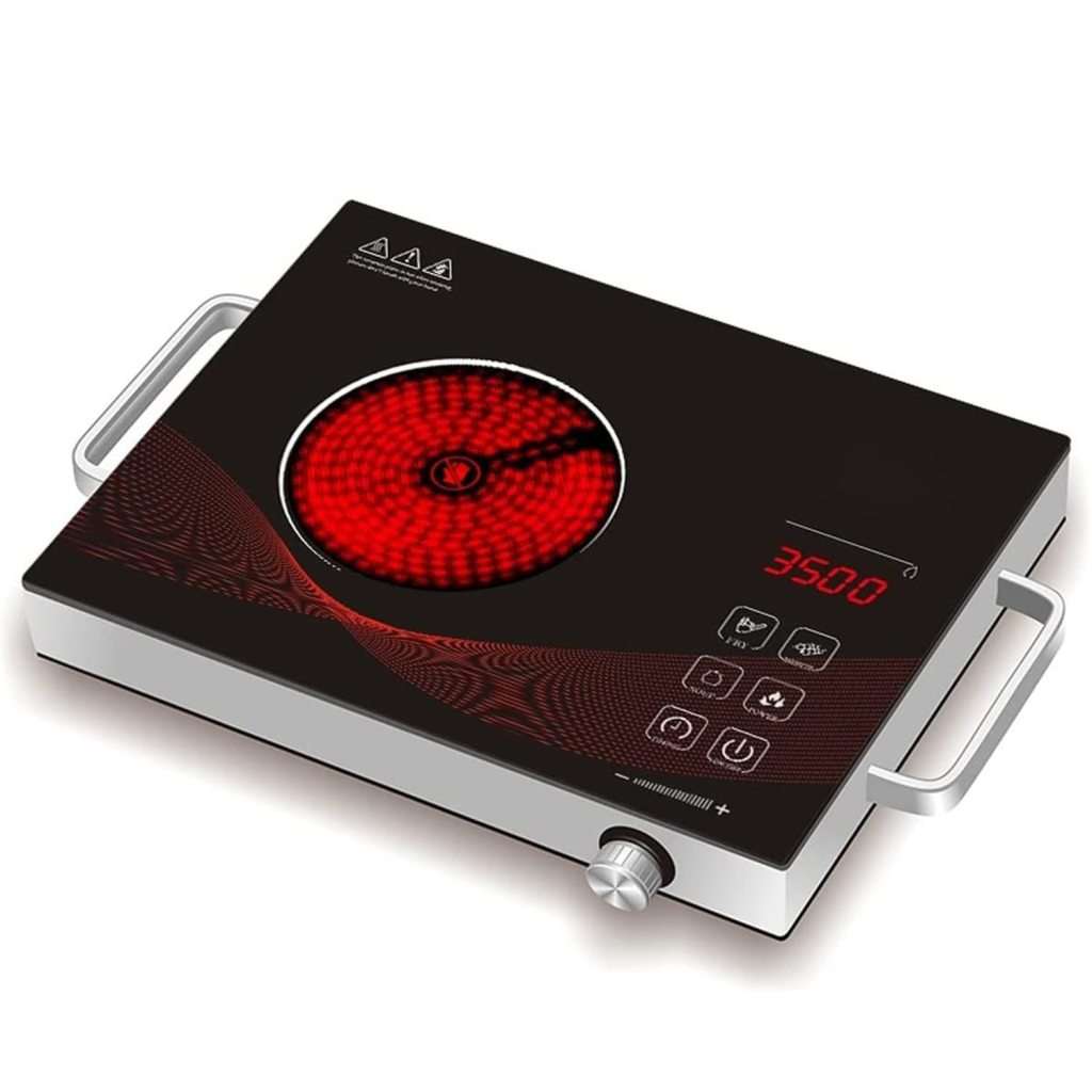 110V 3500W High Heating Power Induction Stove Tabletop Cooker Stationary Sensor Touch Smart Wok