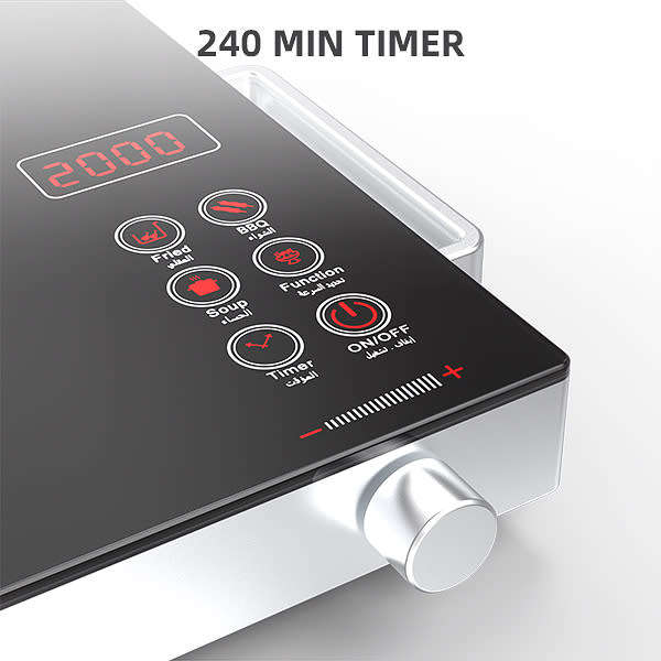 110V 3500W High Heating Power Induction Stove Tabletop Cooker Stationary Sensor Touch Smart Wok