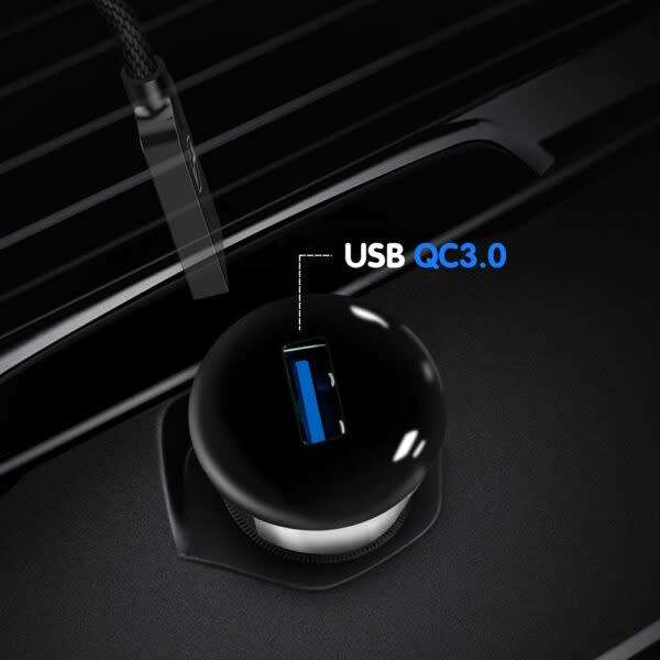Treqa Cc-316 Usb Car Charger Ultra Fast Portable 5.1A
