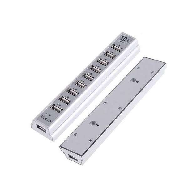 10-Port Led Power Adapter Cable For Pc Laptops And More