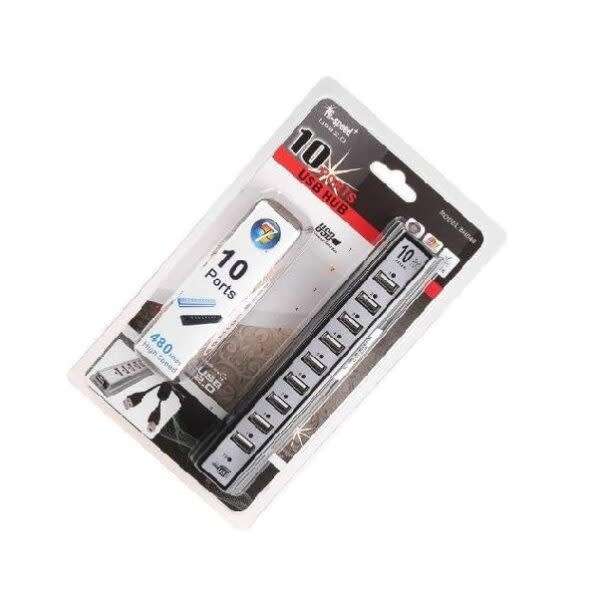 10-Port Led Power Adapter Cable For Pc Laptops And More