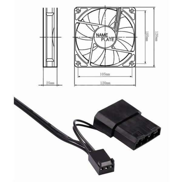 Xf0243 3-Pin 4-Pin Computer Case Silent Rgb Led Cooling Fan Silent