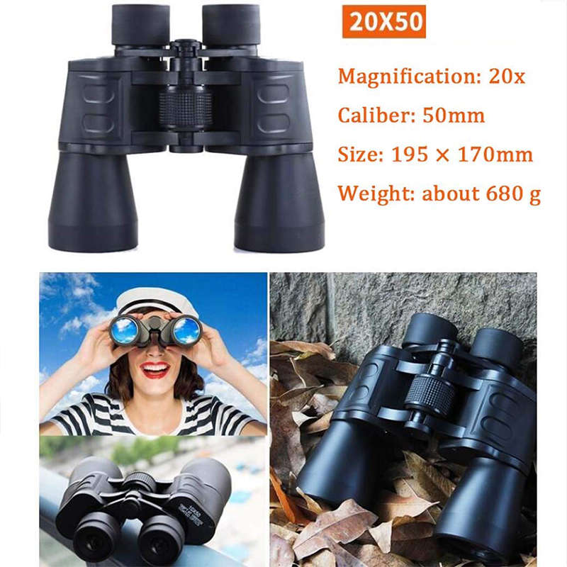 20x50 High Definition Compact Binoculars Night Vision Telescope High Power Waterproof