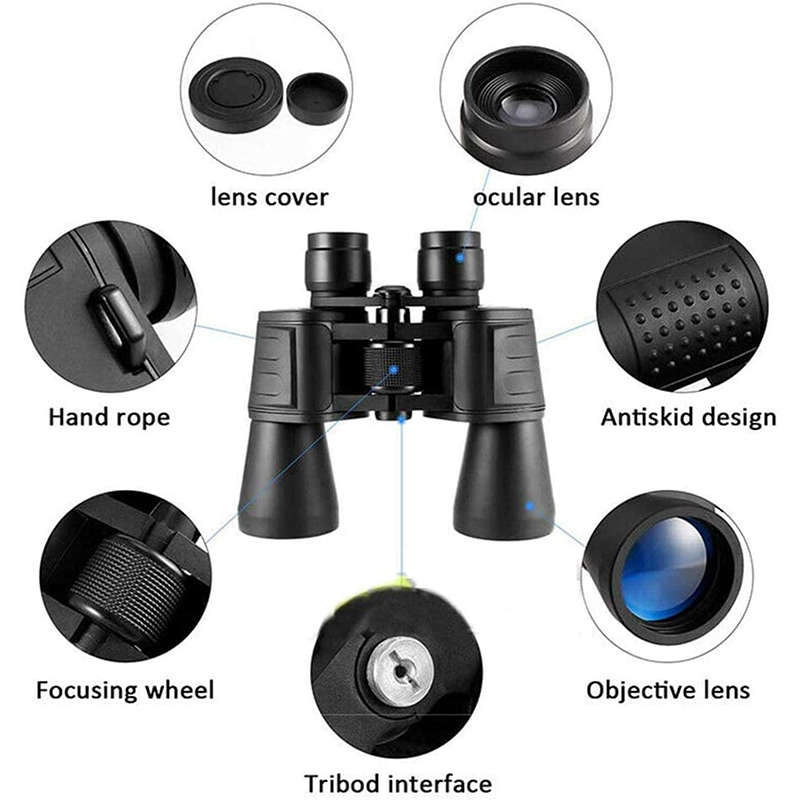 20x50 High Definition Compact Binoculars Night Vision Telescope High Power Waterproof
