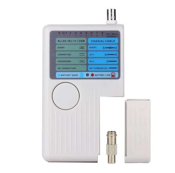 4-In-1 Remote Cable Tester For Rj11/Rj45/Usb/Bnc Cables