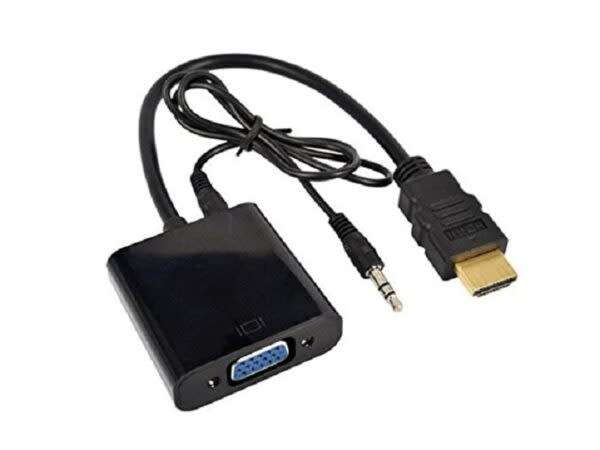 Hdmi Male To Vga Female Video Adapter Cable With Audio Cable