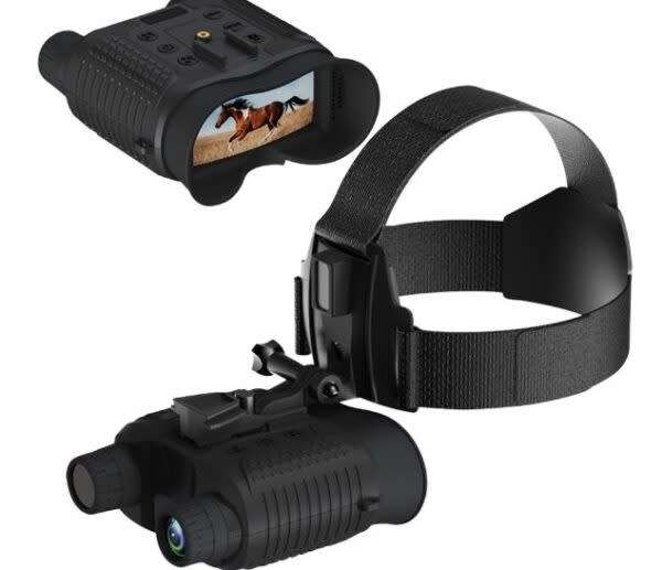 Top-Mounted Waterproof Night Vision Binocular Camera With Starlight Sensor 1080P