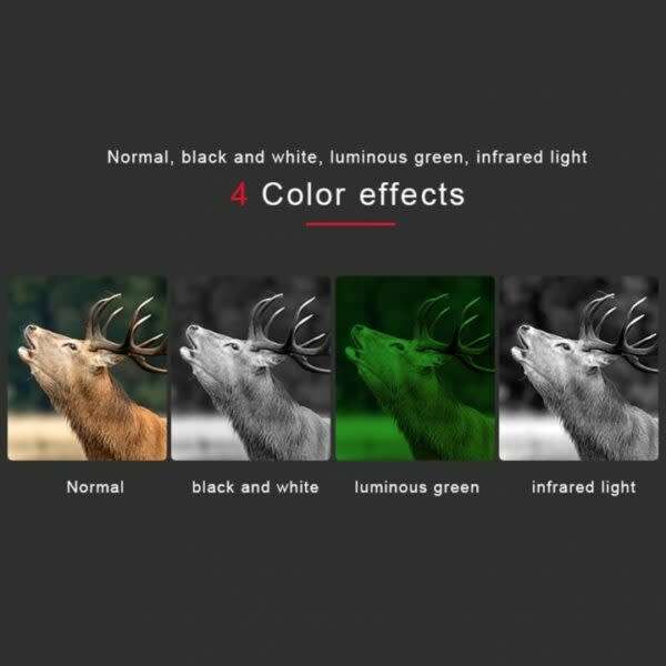 Top-Mounted Waterproof Night Vision Binocular Camera With Starlight Sensor 1080P