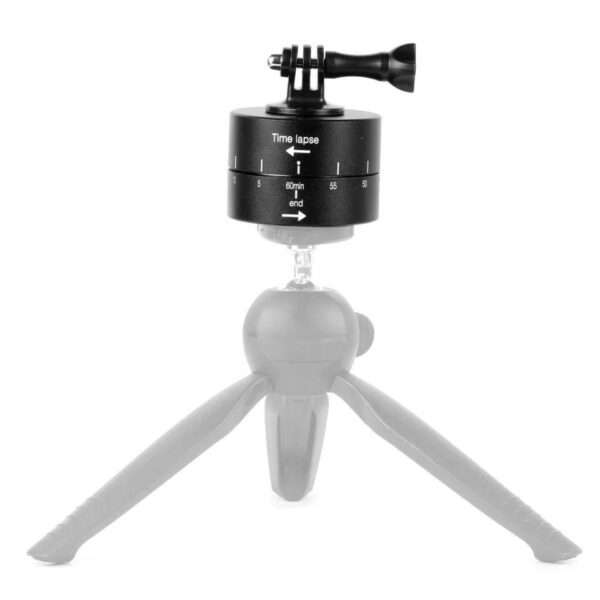 60-Minute Time-Lapse Universal Panoramic Timed Pan/Tilt 360-Degree Rotating Pan/Tilt For Camera Phot