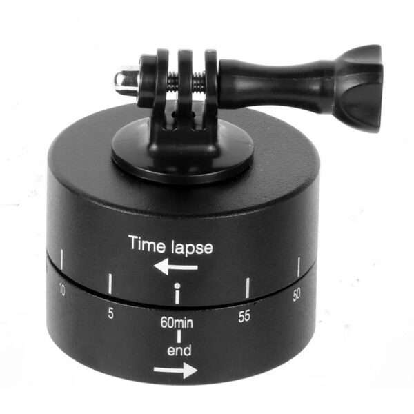 60-Minute Time-Lapse Universal Panoramic Timed Pan/Tilt 360-Degree Rotating Pan/Tilt For Camera Phot
