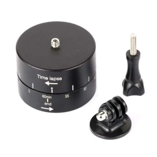 60-Minute Time-Lapse Universal Panoramic Timed Pan/Tilt 360-Degree Rotating Pan/Tilt For Camera Phot
