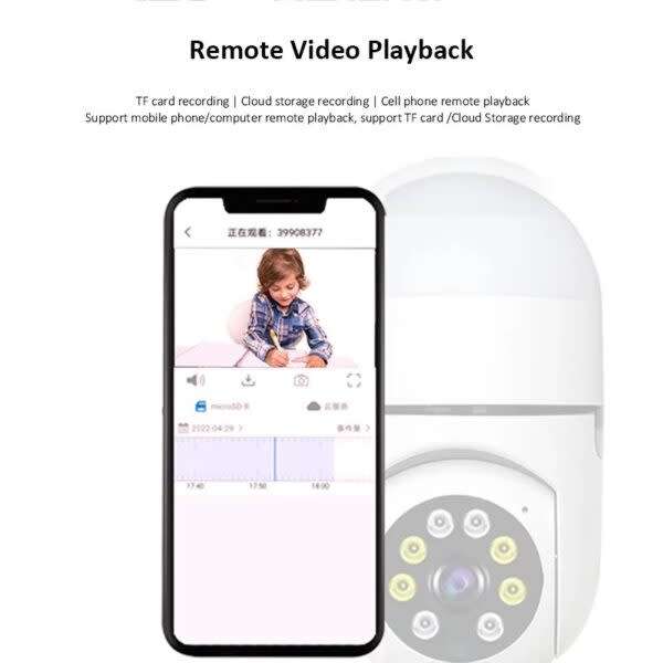 Wifi Smart 2 Pin Plug Camera Full Hd 1080P With V380 App