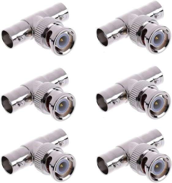 Threaded Ultra Clear Cable Bnc Male Connector Bnc Splitter
