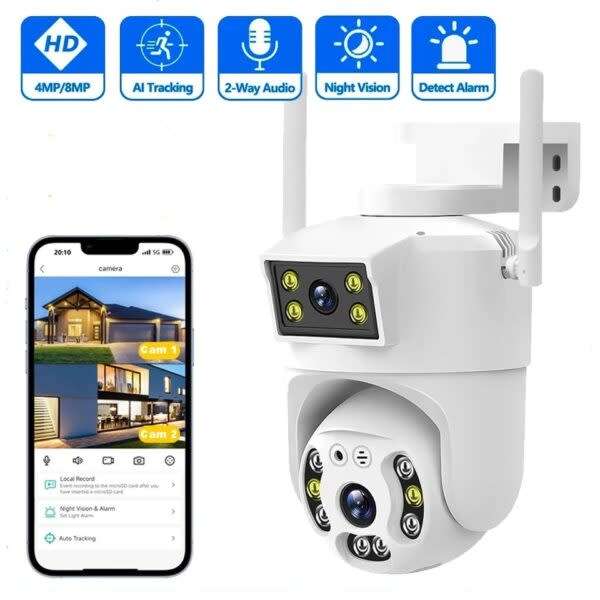 4G Ptz Waterproof Surveillance Camera V380 Pro App