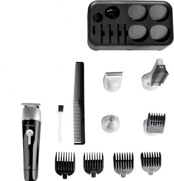 Rechargeable 5-In-1 Hair Clipper Grooming Kit 5W