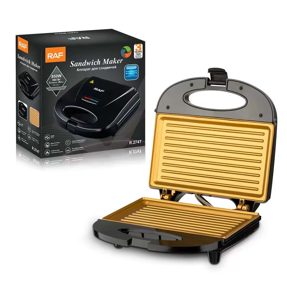 850W Sandwich Maker Grill and Toast Electric Non-Stick RAF
