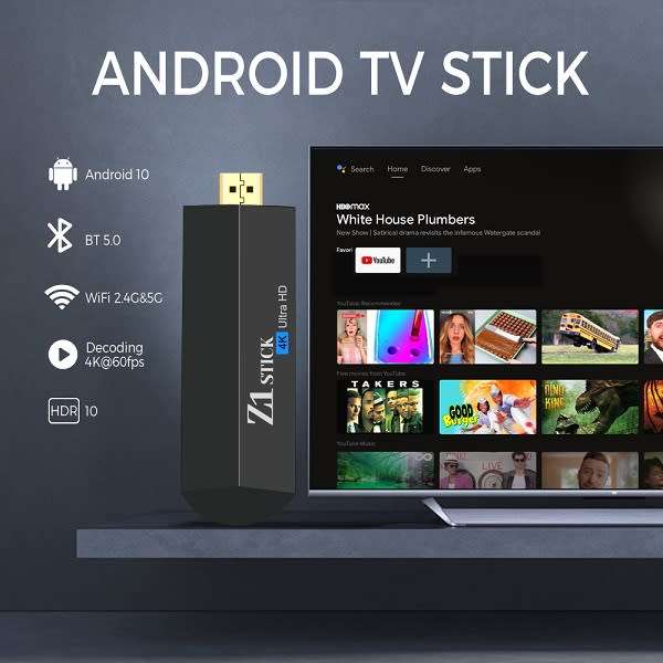 Tv Stick Android 12 4Gb 64Gb Hdmi 2.0 4K Hdr