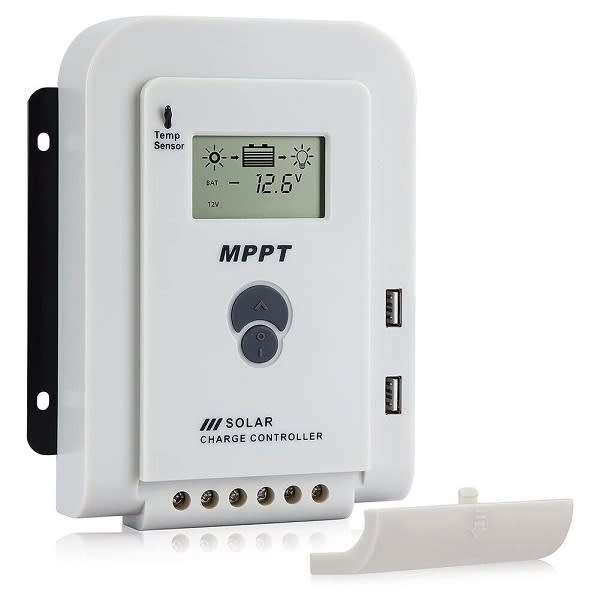 Mppt Solar Charge Controller With Lcd Display And Dual Usb