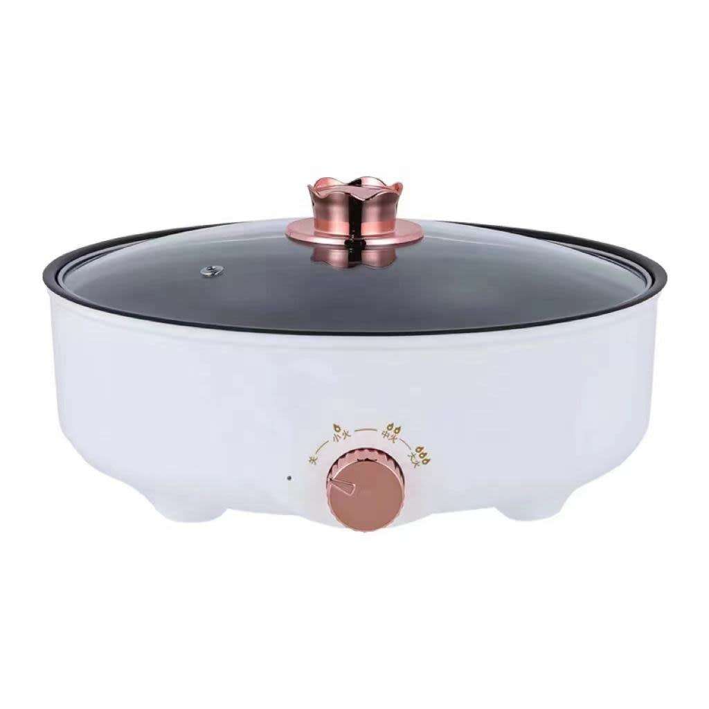 Steak Pan Multifunctional Tempered Glass Lid High Quality Electric Frying Pan Kitchen Frying Pan Coo
