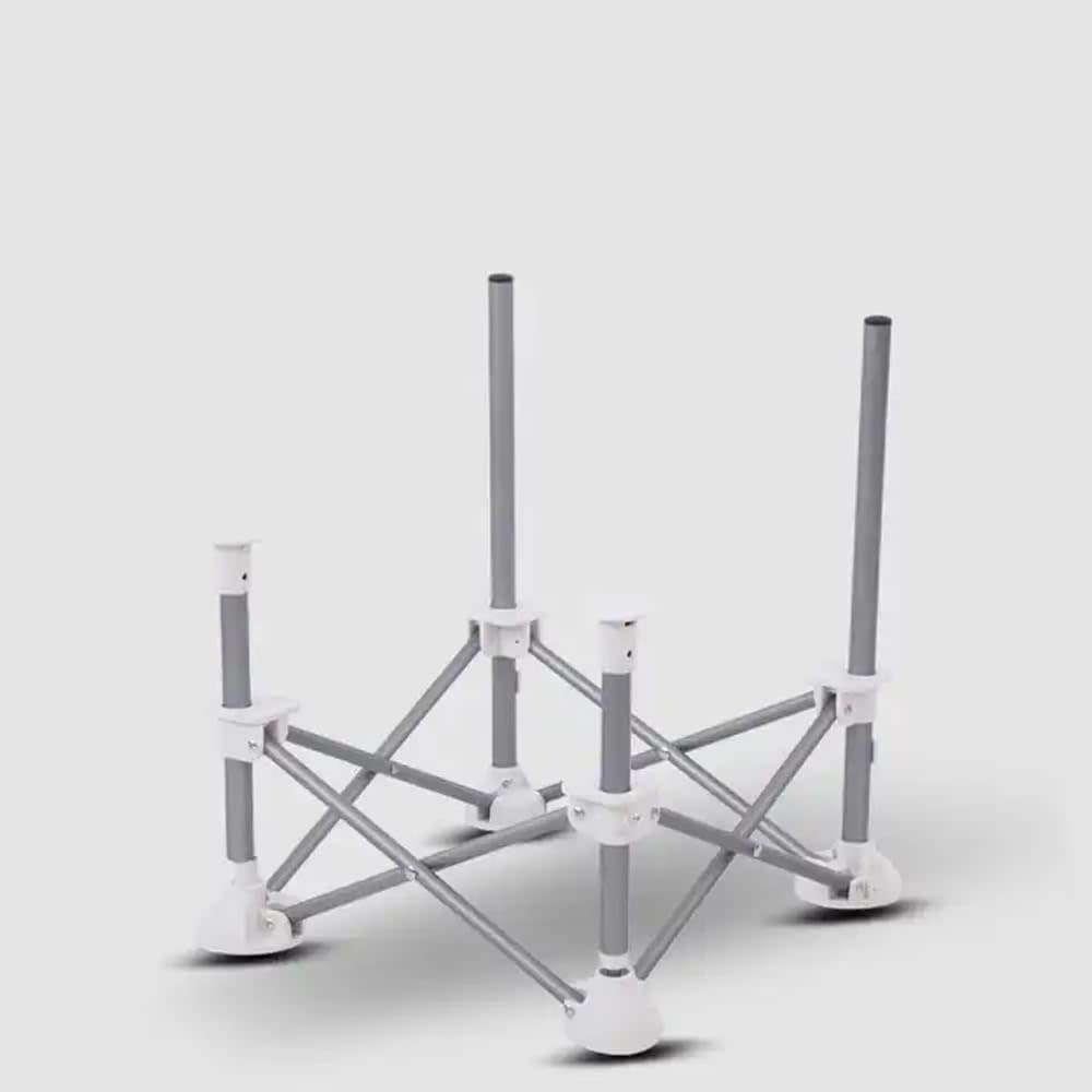 Gray Infant Booster Seat - Portable Pop-Up And Open Design, Anti-Tipping Safety, Baby Folding Feedin