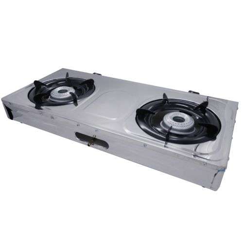 2 Burner Stainless Steel Gas Stove